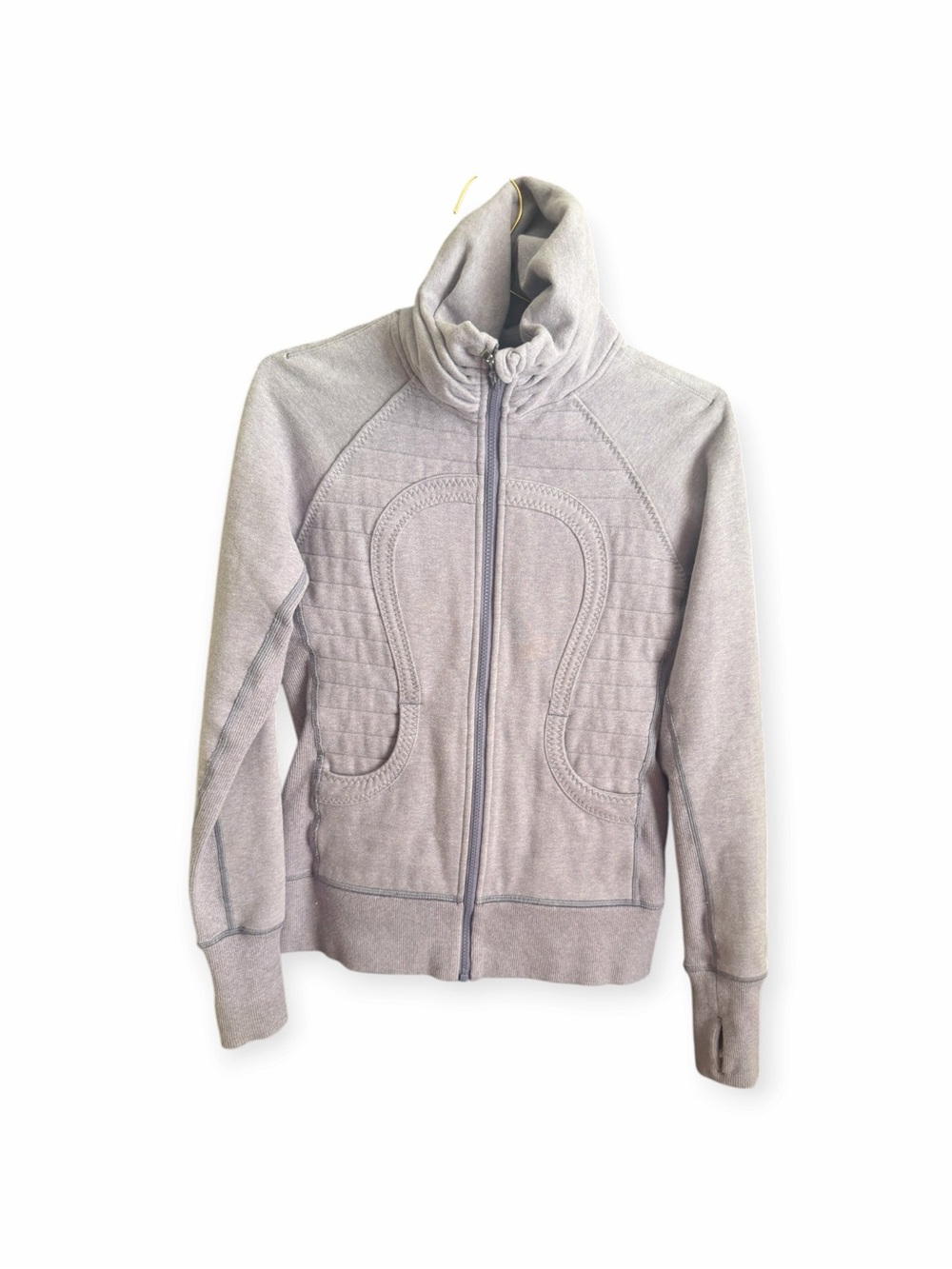 Lululemon Calm & Cozy Full Zip Fleece Jacket Heathered Purple Size 6